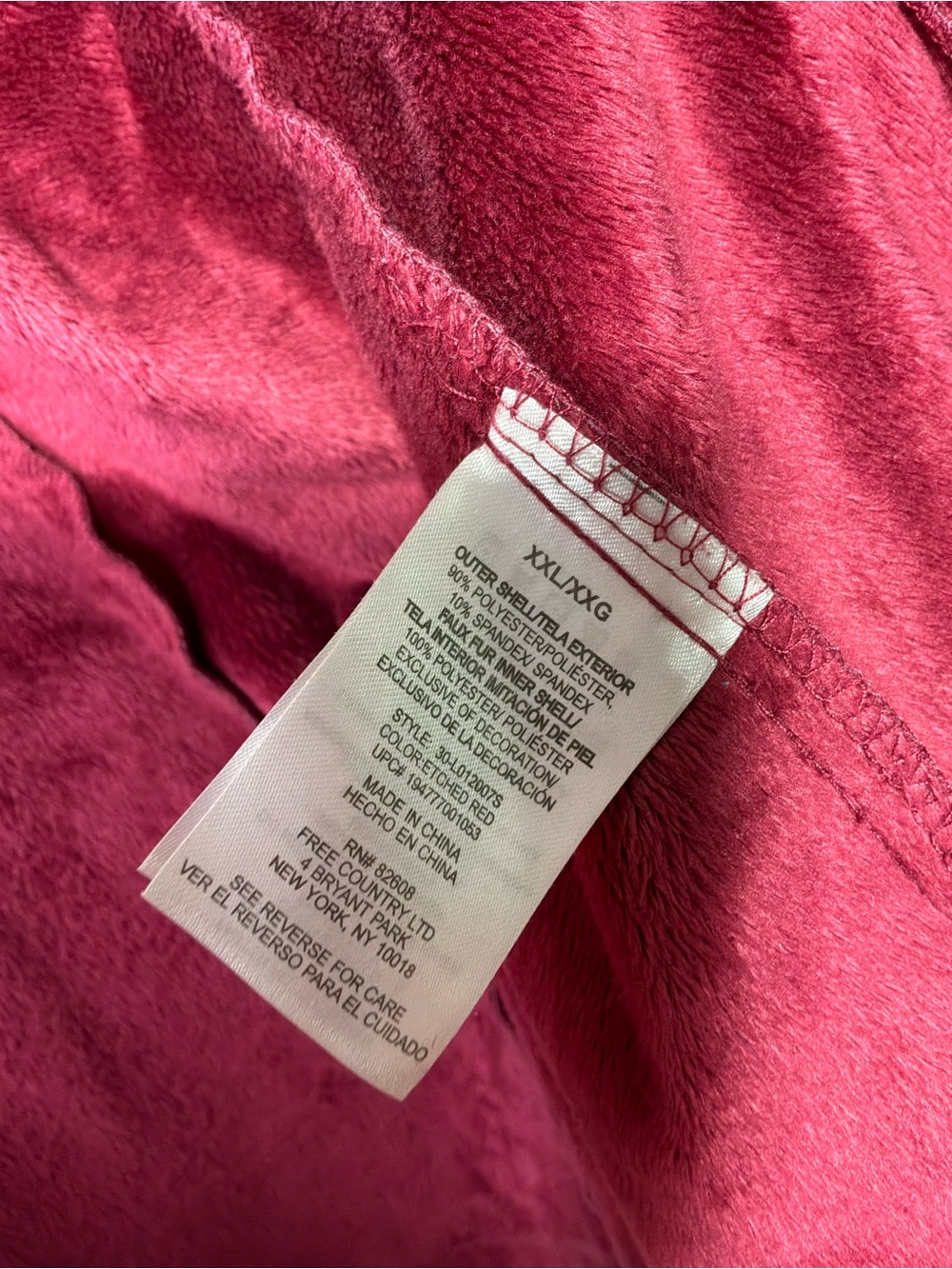 Free Country Girls' Heathered Raspberry Softshell Jacket - Picture 2 of 4